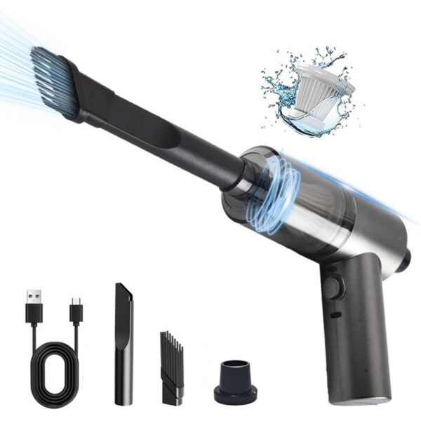 Car Vacuum Cleaner. Multifunctional Portable Wireless Cleaner With LED Light - Image 4