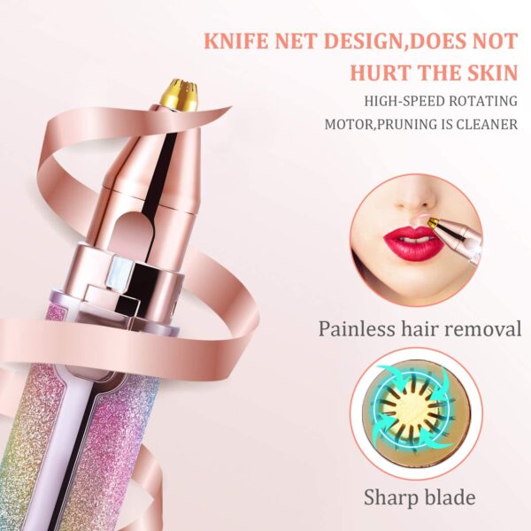 Portable 2-in-1 Lady Shaver Flawless Eyebrow Trimmer - Image 4