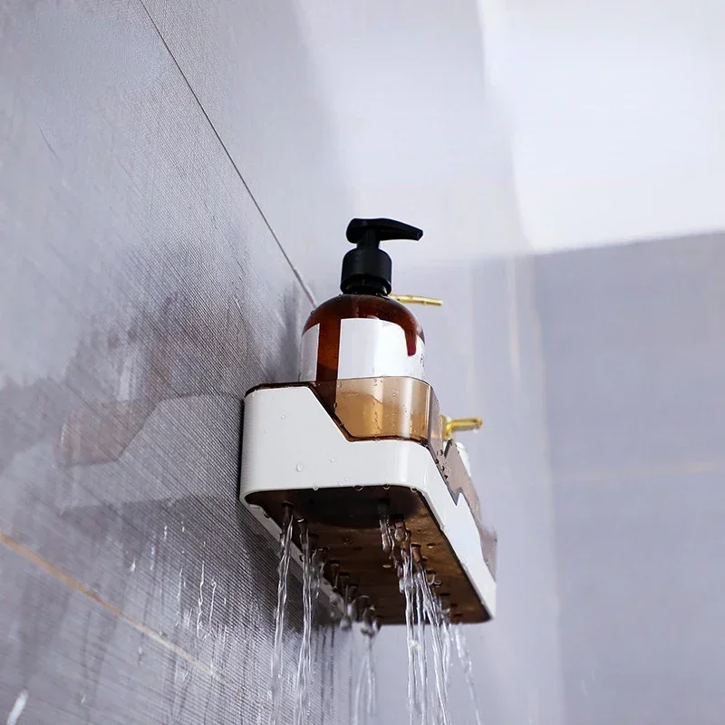 Bathroom Shelf Organizer – Wall Mounted No Drill Storage Rack - Image 4