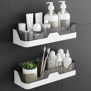 Bathroom Shelf Organizer – Wall Mounted No Drill Storage Rack