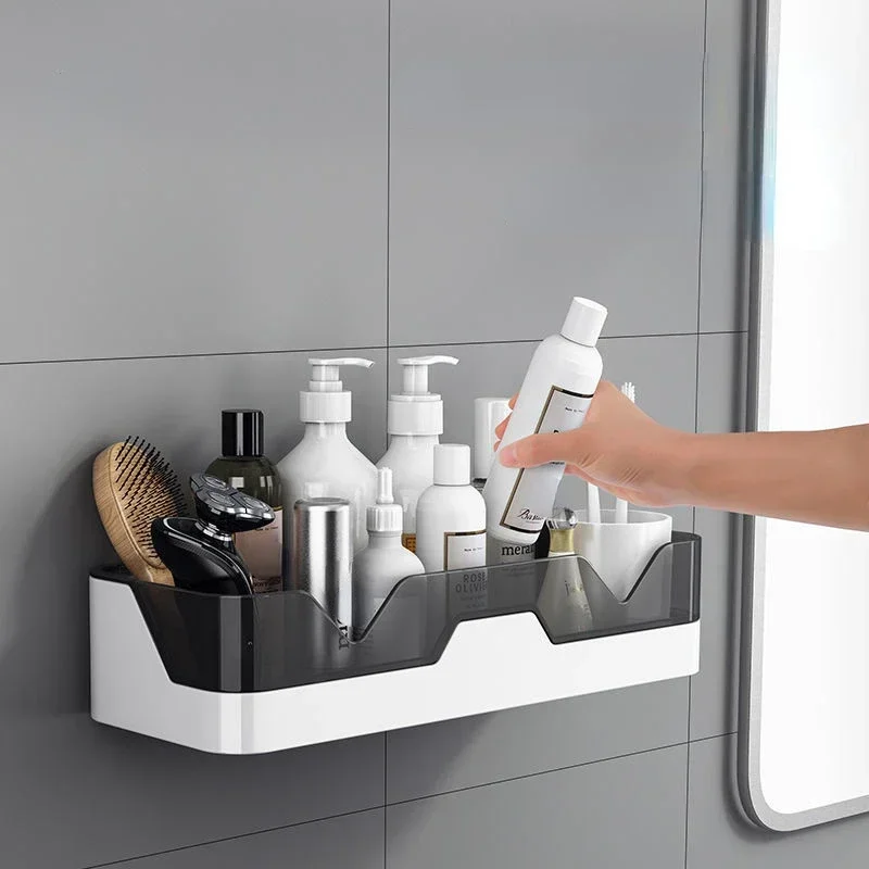 Bathroom Shelf Organizer – Wall Mounted No Drill Storage Rack - Image 2