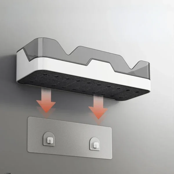 Bathroom Shelf Organizer – Wall Mounted No Drill Storage Rack - Image 3