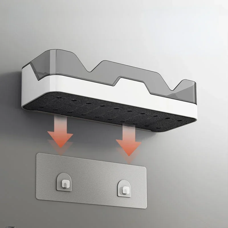 Bathroom Shelf Organizer – Wall Mounted No Drill Storage Rack - Image 3