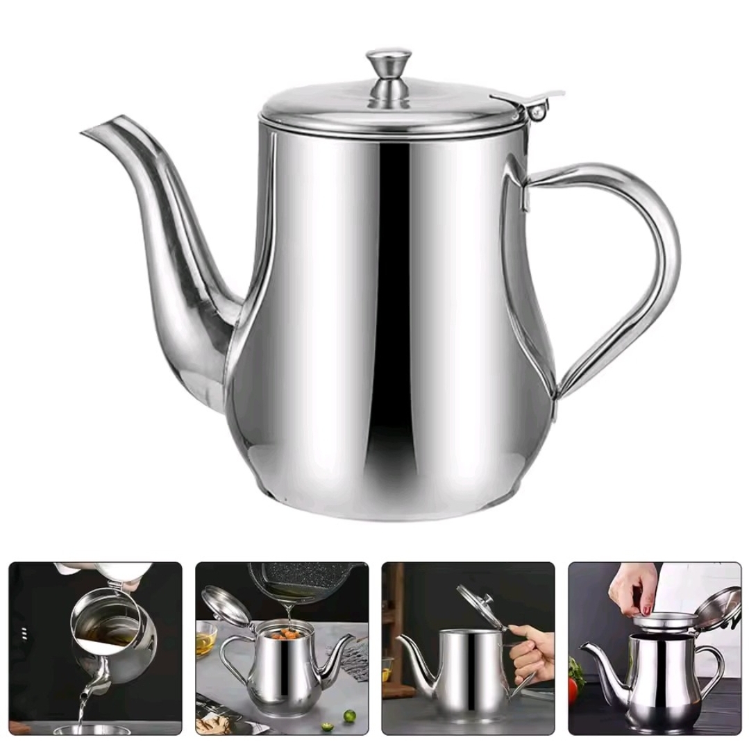 Stainless Steel Kitchen Oil Filter Pot 32oz - Image 5