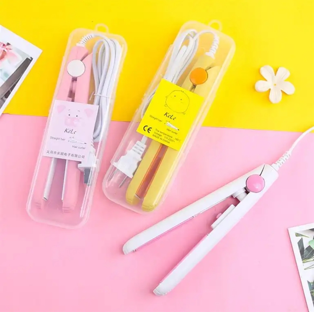 Portable Mini Hair Iron – Corrugated Ceramic Plate Curling & Styling Tool for Travel - Image 5